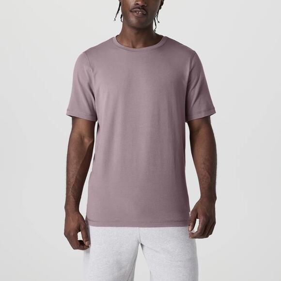 Vuori Men’s Tuvalu Tee Small NWT Dark Umber Short Sleeve Pima Cotton T-Shirt NEW - Picture 1 of 6